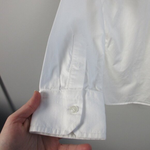 Club Monaco White Button Down Shirt Men's Long Sleeve Casual Work Office XS 200 - Picture 7 of 10